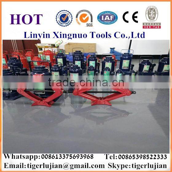 2016 arrival hot selling in China famous brand name Xingnuo 8-ton capacity hydraulic blue color bottle jack/hydraulic jack