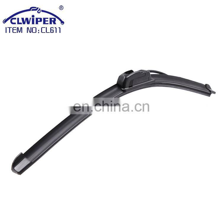 Windshield wiper inserts replacement size blades with nozzle and pipe water jet wiper blade