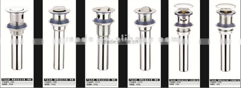 WESDA Washroom stainless steel Basin filp Style Sink Drainer without Overflow Hole