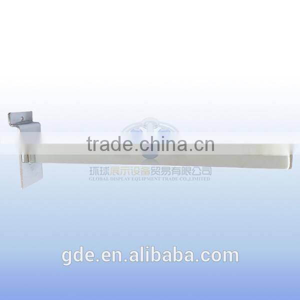 Metal chrome slat board display hook with 7 beads