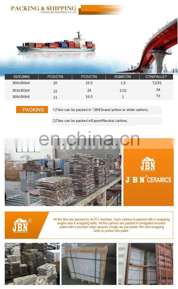 JBN High Quality Ceramic Tile Art Mosaic Waterjet cutting design matt surface ceramic Mosaic Wall Tile