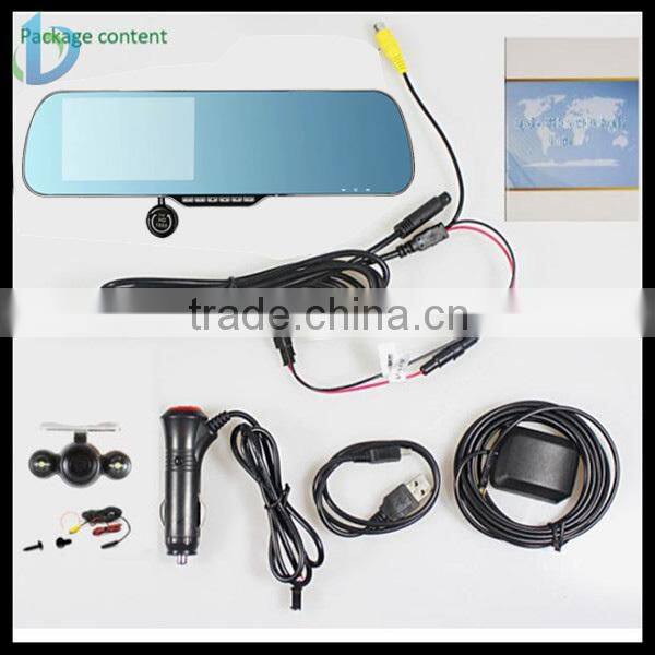 Touch Screen HD 1080P Andraid GPS Navigation GPS Car Dvr Rear View Mirror
