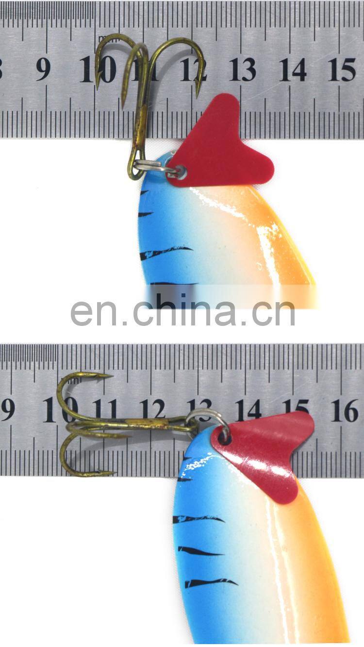 New design 32g Artificial baits rotating lure sequins metal sequin spinner spoon fishing lures