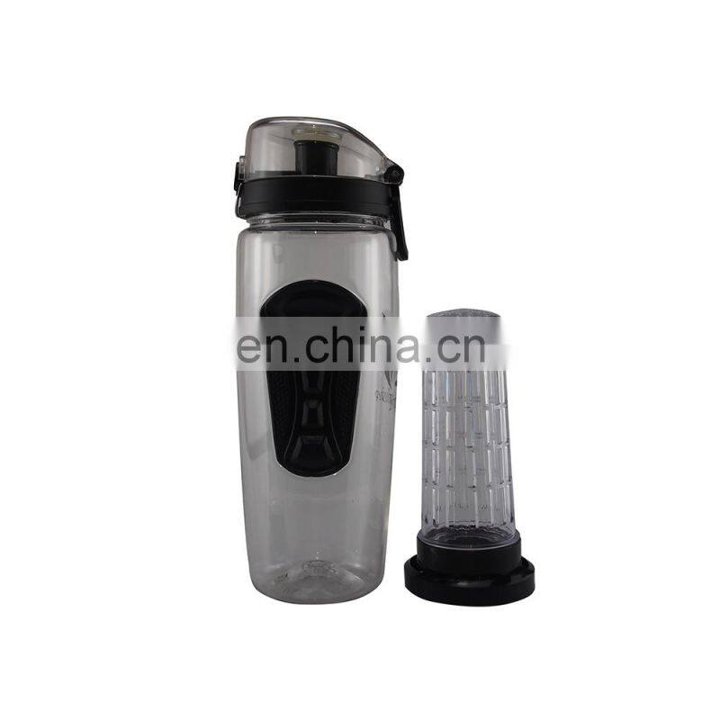 Tritan Dishwasher Safe Unique Leak Proof Infusion Flip Top Fruit Infuser Water Bottle