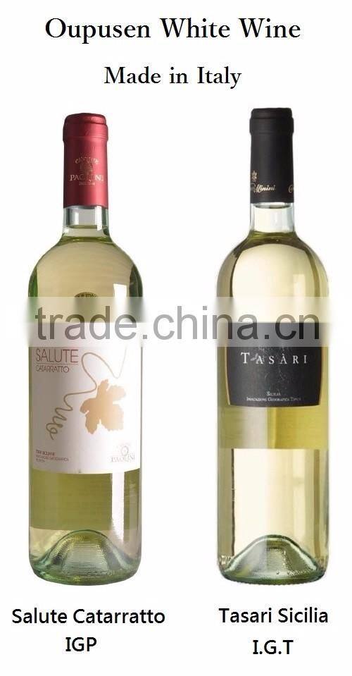 Oupusen 750 ml Salute IGP Terre Siciliane Italy white red wine