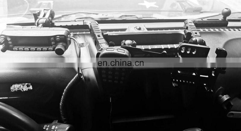 LANTSUN Center console JK3003 FOR JL for j eep for wra ngler mobile phone bracket, walkie talkie stand, clock combination