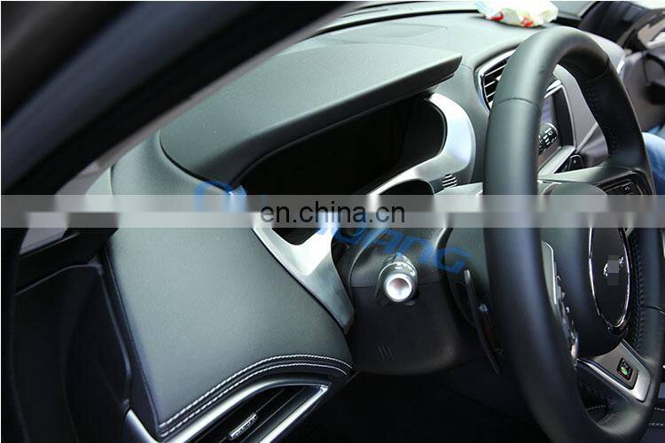 For Jaguar F-Pace f pace X761 2016 Car-styling Accessories ABS Chrome Dashboard Decorate Frame Cover Trim For LHD