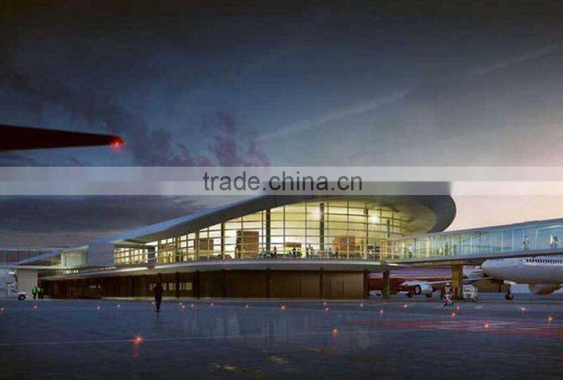 Steel frame structure airport terminal