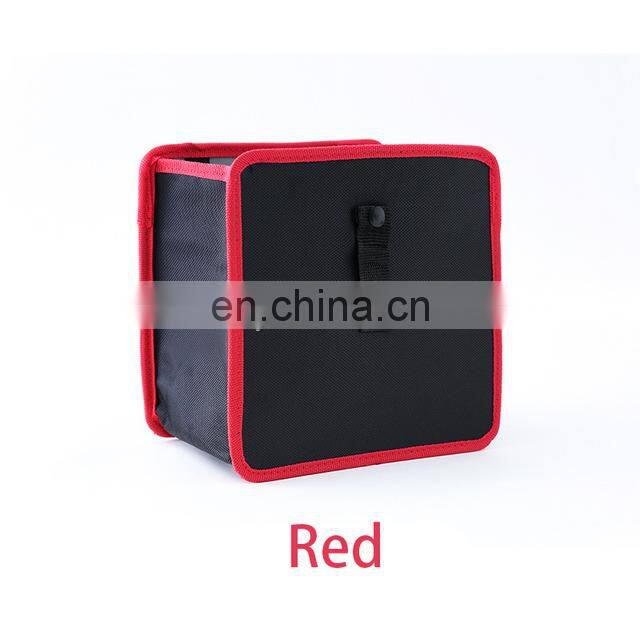 Portable Car Trash Can bin Hanging Wastebasket back seat storage bag Waterproof Dustbin Storage organizer box