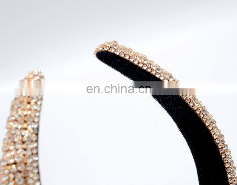 2022 Colorful Bling Bling Rhinestones Headbands For Womens Luxury Shiny Padded Diamond Crystal Hair Bands Party Hair Accessories