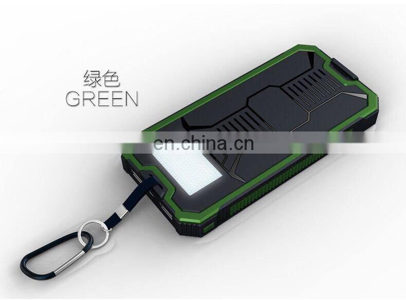High Efficient Solar Power Bank 10000mah, 20000mAh Solar Charger for mobile phones/tablet PC/other electronics,solar power banks