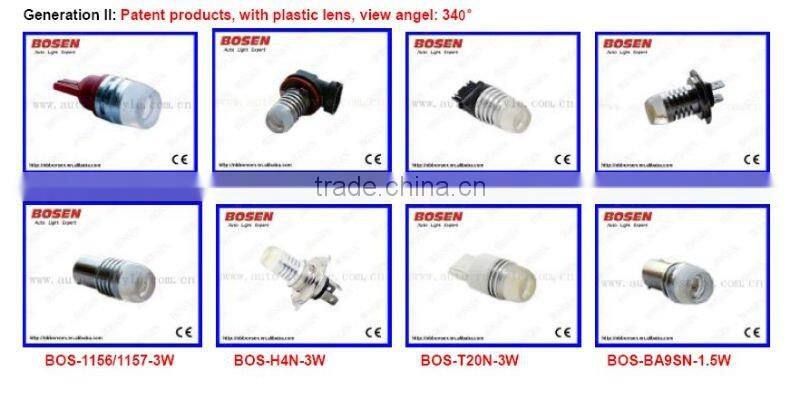 3157NK-3W with lens high power auto led lights