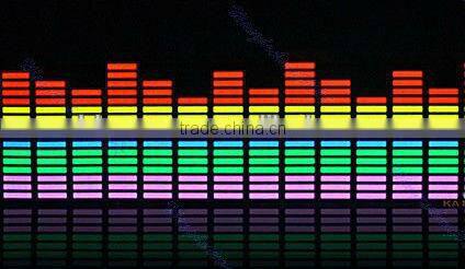 90*25cm Car Music Rhythm Light LED Decorative Light Car LED Sound Music Light Activated Equalizer 5 Colors