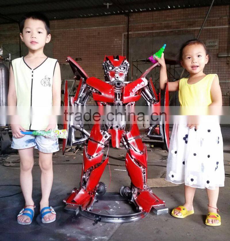 large metal sculptures 1 meters high Dinobot modern sculpture