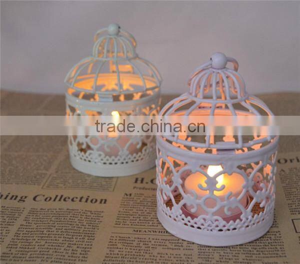 2014 new Bird cage metal lantern for wedding&home decor