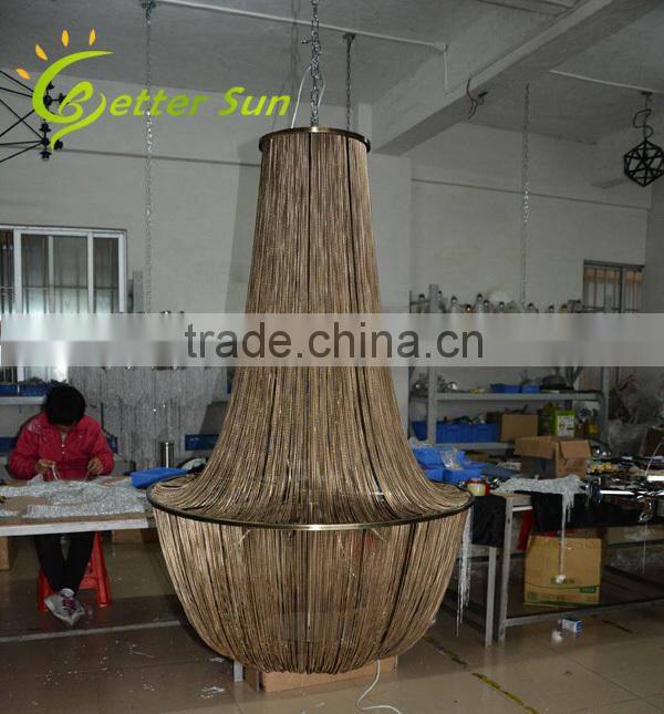 Modern Aluminum Chain Pendant lamp Hotel Chandelier Lighting