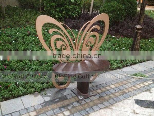 Batterfly Art Deco Metal Chair for Amusement Park
