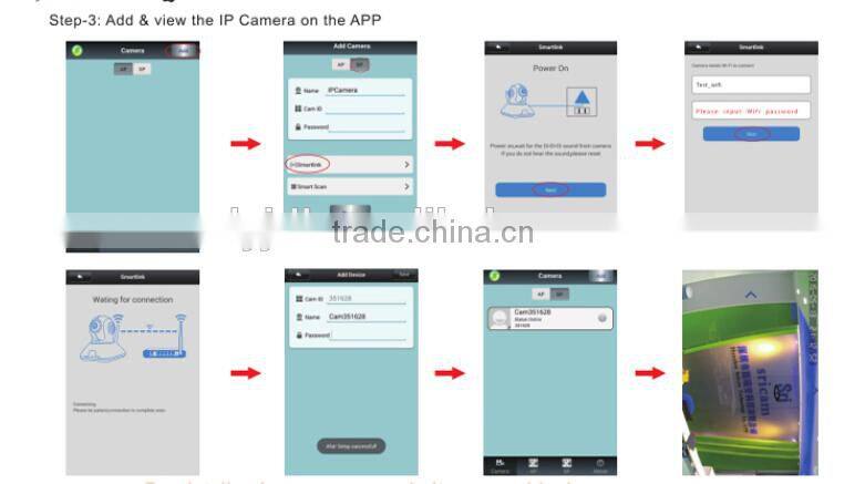 Wifi 720P Camera IR CUT Microphone & Speaker Two Way Audio Micro IP Camera