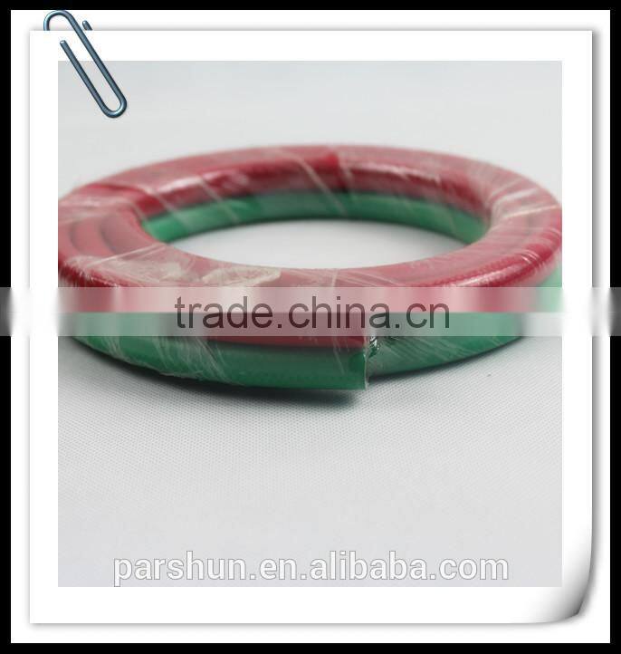 CE certification fiber braid 20 bar SBR + NR rubber twin color welding hose