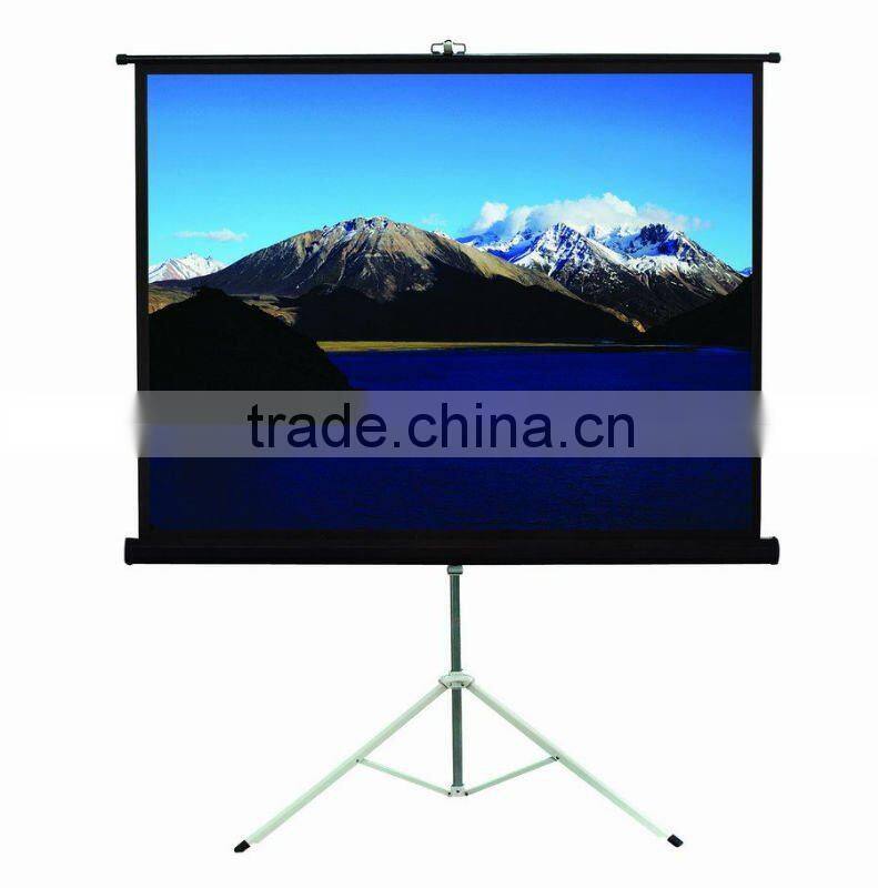 High gain high contrast HD tripod projection screen