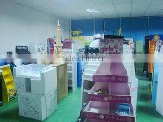 cardboard dump bin box for showing products