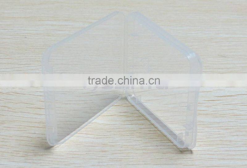 Transparent Eco-Friendsly Plastic Case CF Card Box Memory Card Case