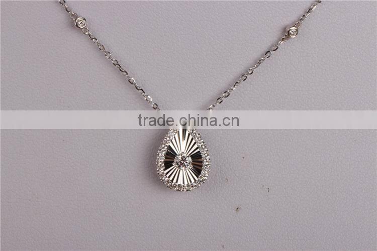 sparkel design 18k white gold necklace designs in 10g