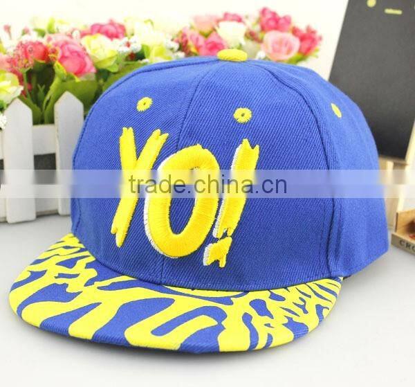 Fashion Lovely YO! Embroidery Design Boys Girls Summer Sun Hats
