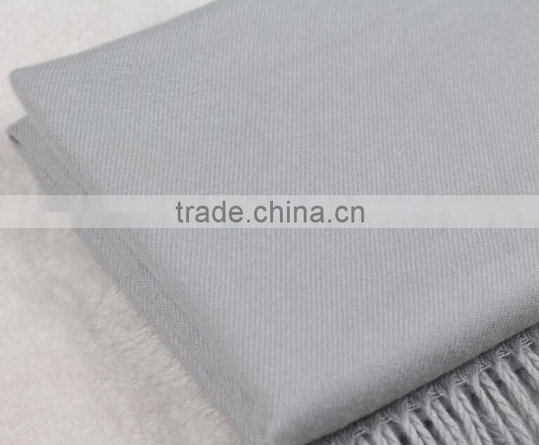 Best Selling Winer Warm Woman Fashion Tassel Plush Plain Cashmere Pashmina