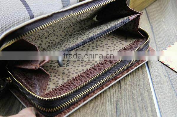 Zipper Purse Fashion Pu leather money clip wallet