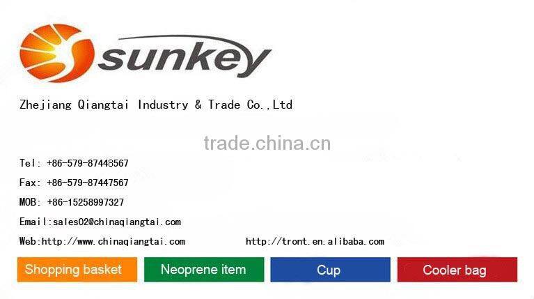 Made in China Neoprene freezable lunch bag with zip closure