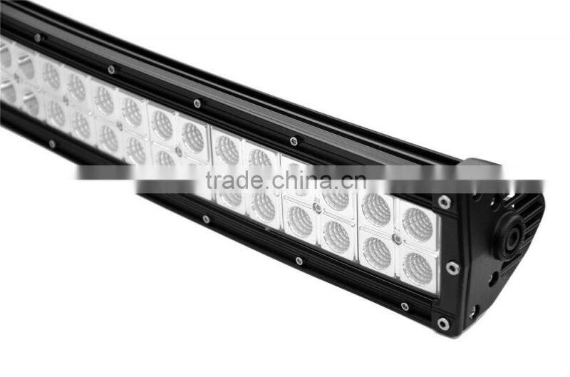 288w 51 inch 12v waterproof curved led light bar for boat