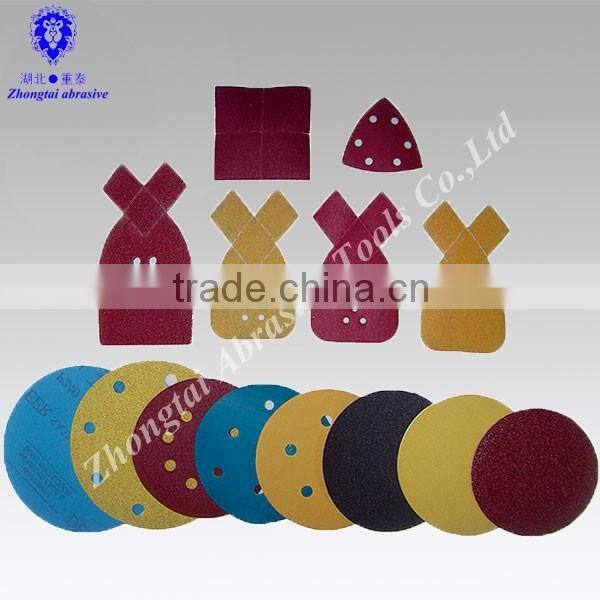 4''---7'' yellow and red round granite polishing pad