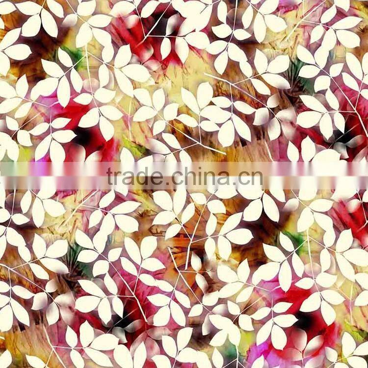 soft 100% payon printed fabric