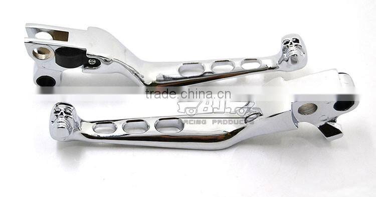 BJ-LS241-020A-CR Alloy Chrome motorcycle clutch brake lever set for Harley Davidson