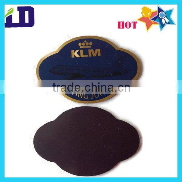 Black PVC printing fridge magnet