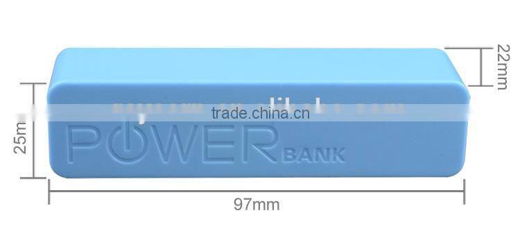 Perfume 2600mAh External Battery Pack single cell Power Bank Charger 5V 1A output for Apple