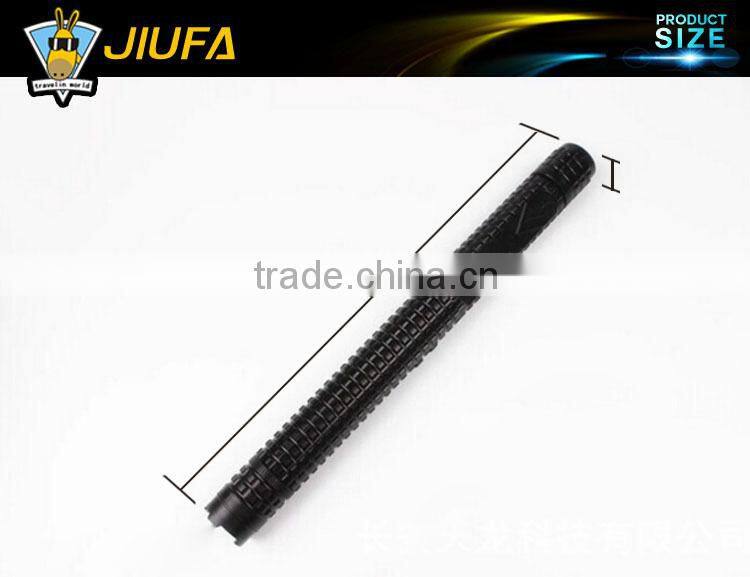 JF XP-E Long Zoomable LED Flashlight Torch Outdoor Self-defense Wolf Tooth Stick With key Chain /Police Equipment defend