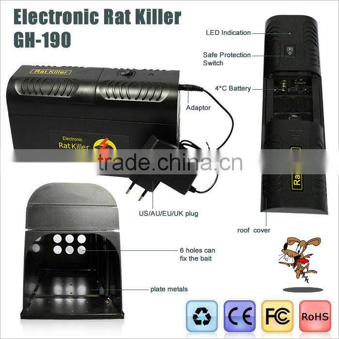 GH-190 Hot selling electronics pest control rat killer zapper