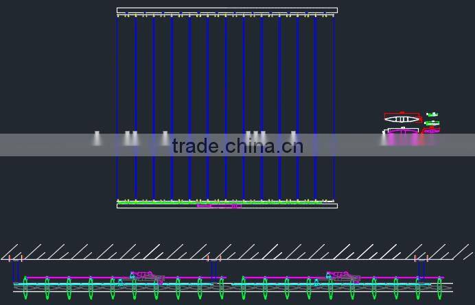 sun shade decorative aerofoil louvre fence