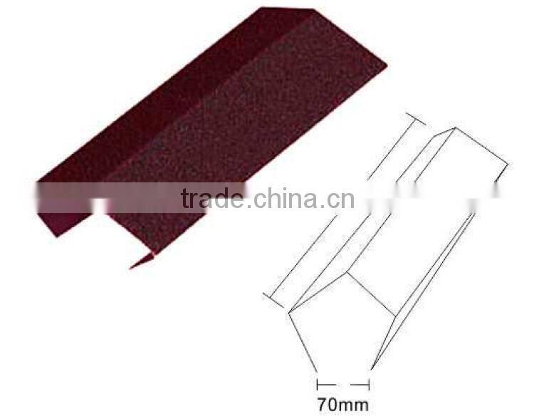 Hot sale angle hip roof tile with stone coated
