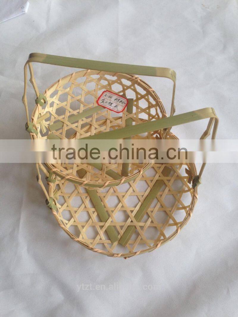 bamboo fruit basket for home storage