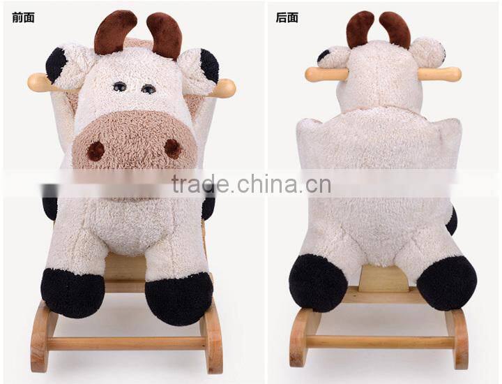 2015 Newest rocking toy plush sheep rocking chair toy for kids