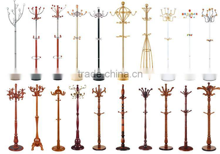 Y-188 stand clothes hanger rack / wooden coat racks /commercial coat racks