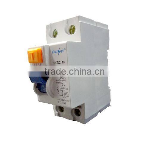 High quality 2 poles rcd 30ma 100ma 300ma rccb circuit breaker