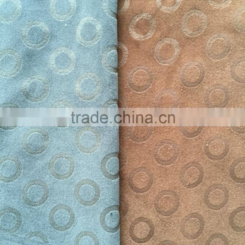 2016 new style crumple design flock fabric for upholstery, cushion, bag