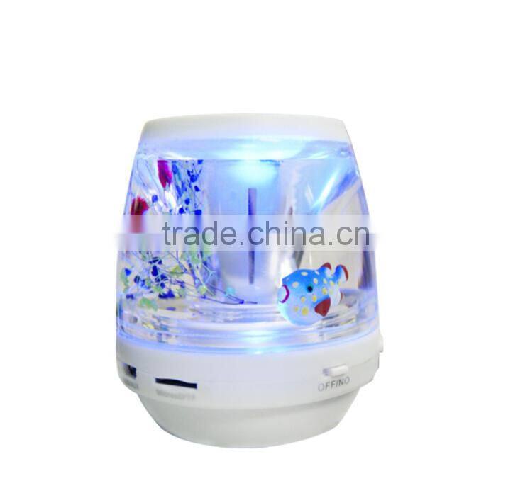 New arrivel LED TF card slot and Hand-free Calls support Liquid mini Bluetooth speaker 2015