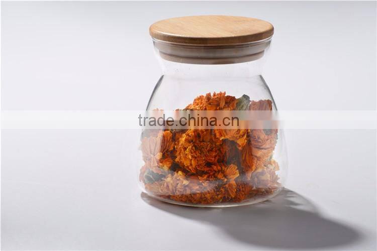 2016 New Design China Eco-Friendly Fancy Glass Jars And Lids