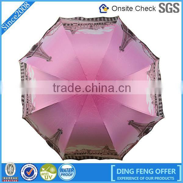 Promotional good quality lovely sun folding umbrella abercrombie umbrella