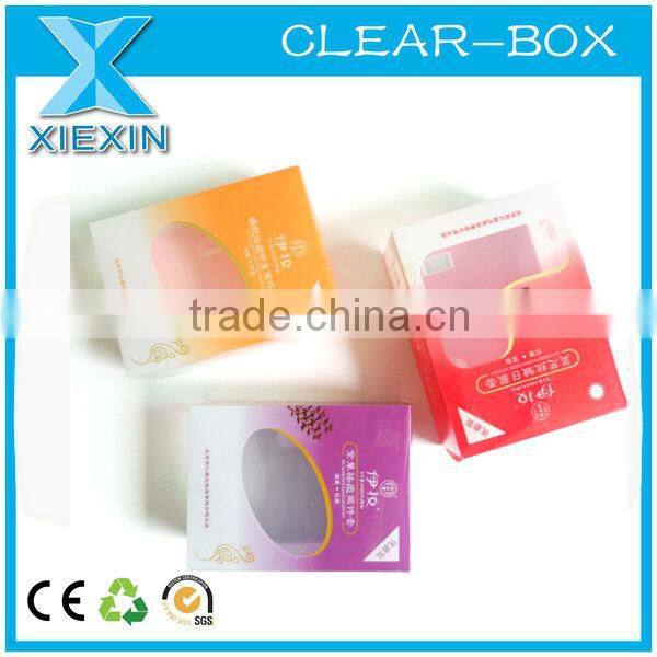cheap discount PVC printing clear face mask packaging box